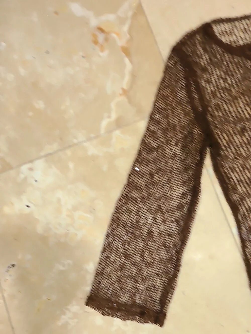 La Blanca Brown Open-Knit Swim Coverup